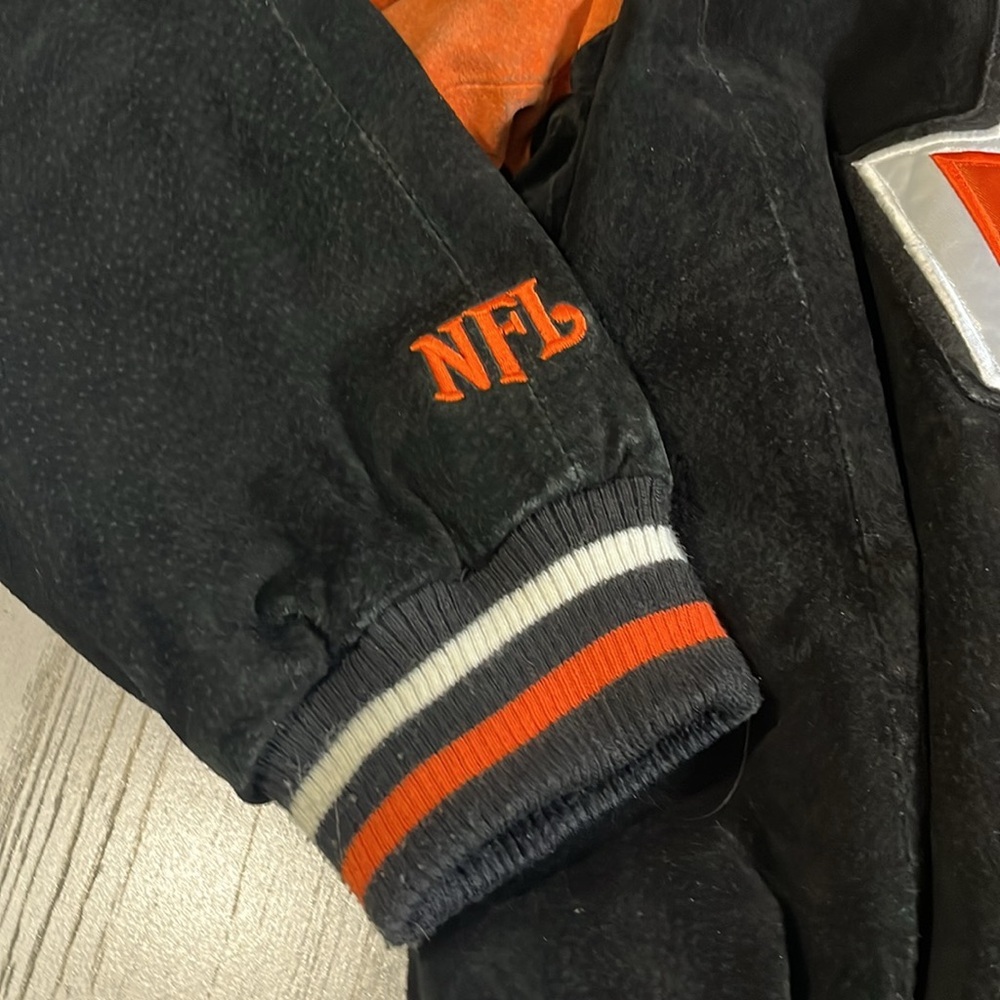 NFL Super Rare Bengals Suede/Leather Jacket Size Large - Picture 5 of 12